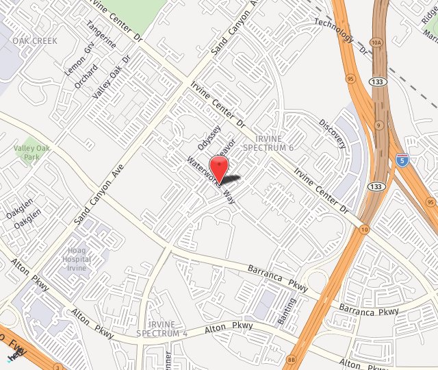 Location Map: 113 Waterworks Way Irvine, CA 92618